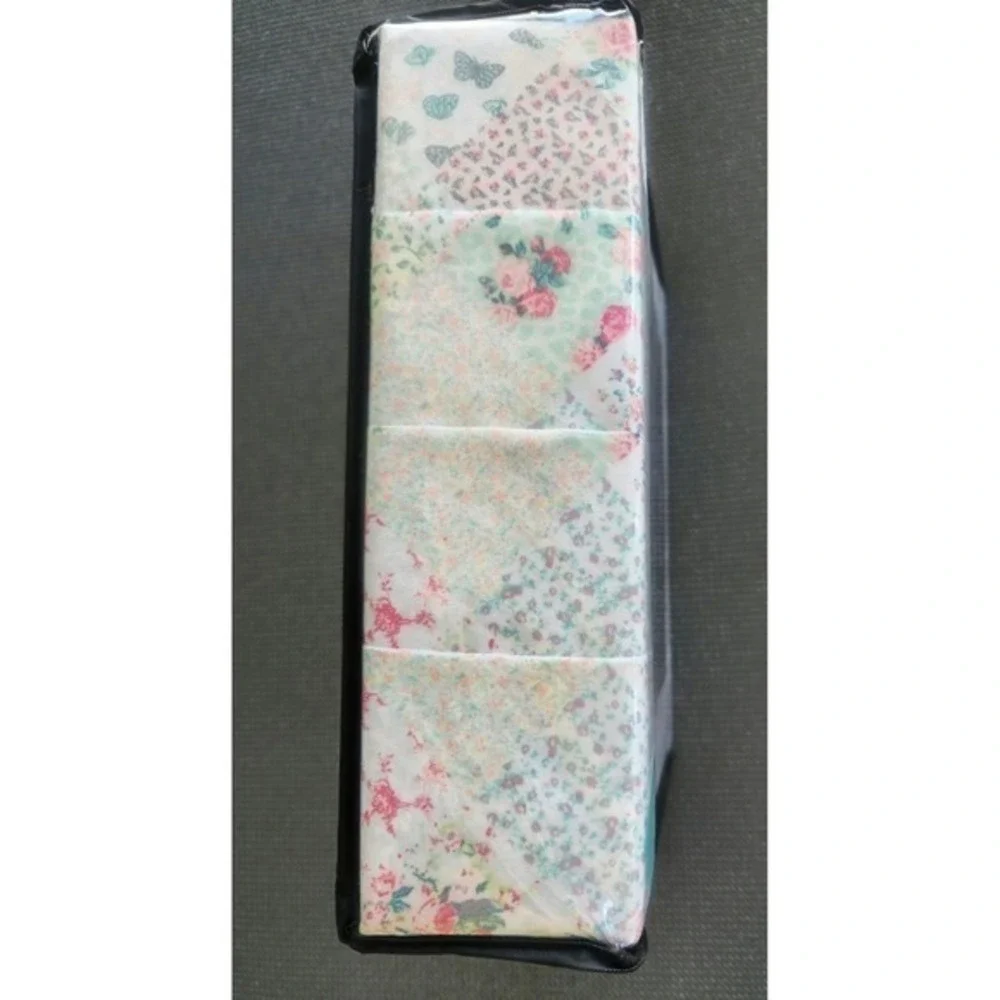 Betsey Johnson Queen Sheet Set 6 Piece Mermaid Patchwork Blue Floral Butterflies